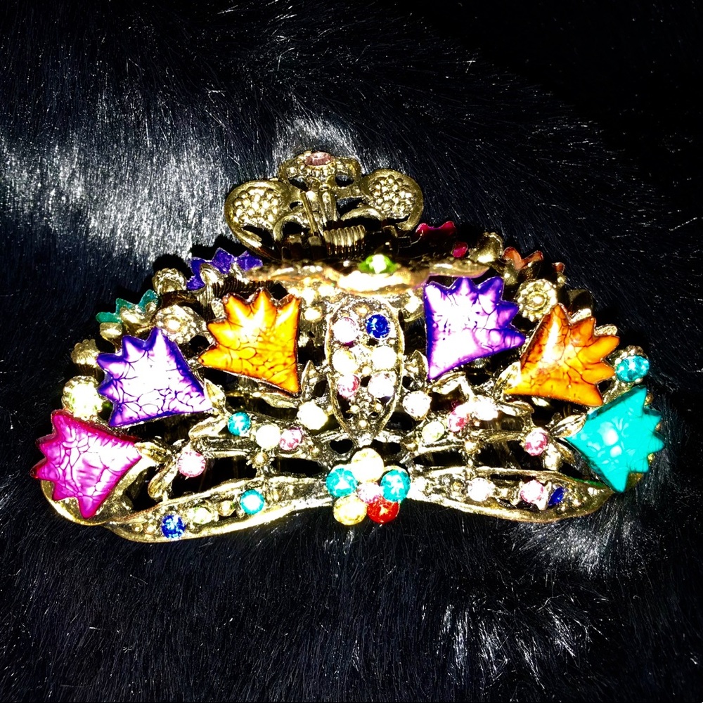Bejeweled Hair claw from Mexico
